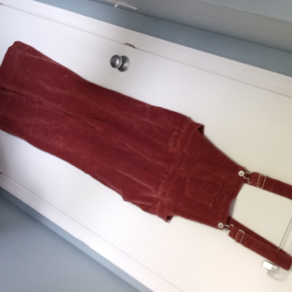 Anthro Brown Corduroy Overalls - Picture 3 of 13